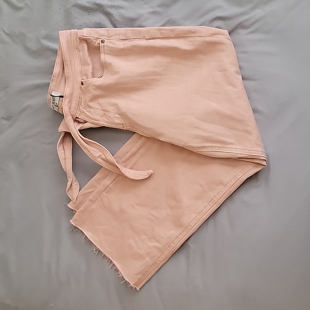 Velvet heart blush flare jeans. Size 28